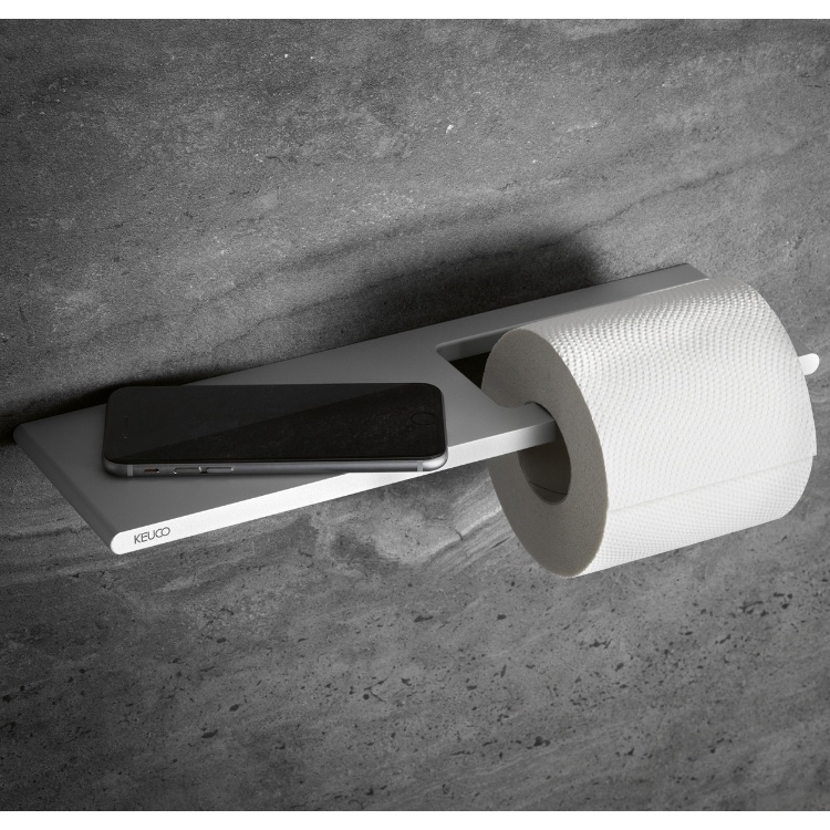 Keuco Edition 400 Toilet Roll Holder with Shelf Sanctuary Bathrooms